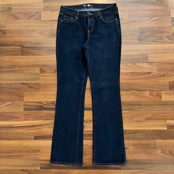 Old Navy Denim - OLD NAVY Women's Bootcut Jeans - Size 10L 10 Long - Dark Wash Stretch